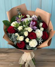 Букет цветов из:  Розы и Альстромерии #REPLACE_PRED# Бураево