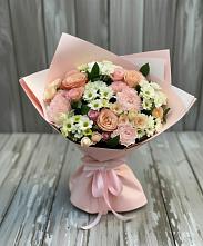 Букет цветов из:  Гвоздики, Розы и Хризантемы в Бураево
