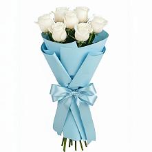 Букет 7 белых роз Проуд в Бураево