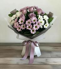 Букет цветов из:  Хризантемы и Розы #REPLACE_PRED# Бураево