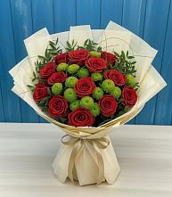Букет цветов из:  Розы и Хризантемы #REPLACE_PRED# Бураево