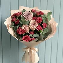 Букет цветов из:  Гвоздики и Розы #REPLACE_PRED# Бураево
