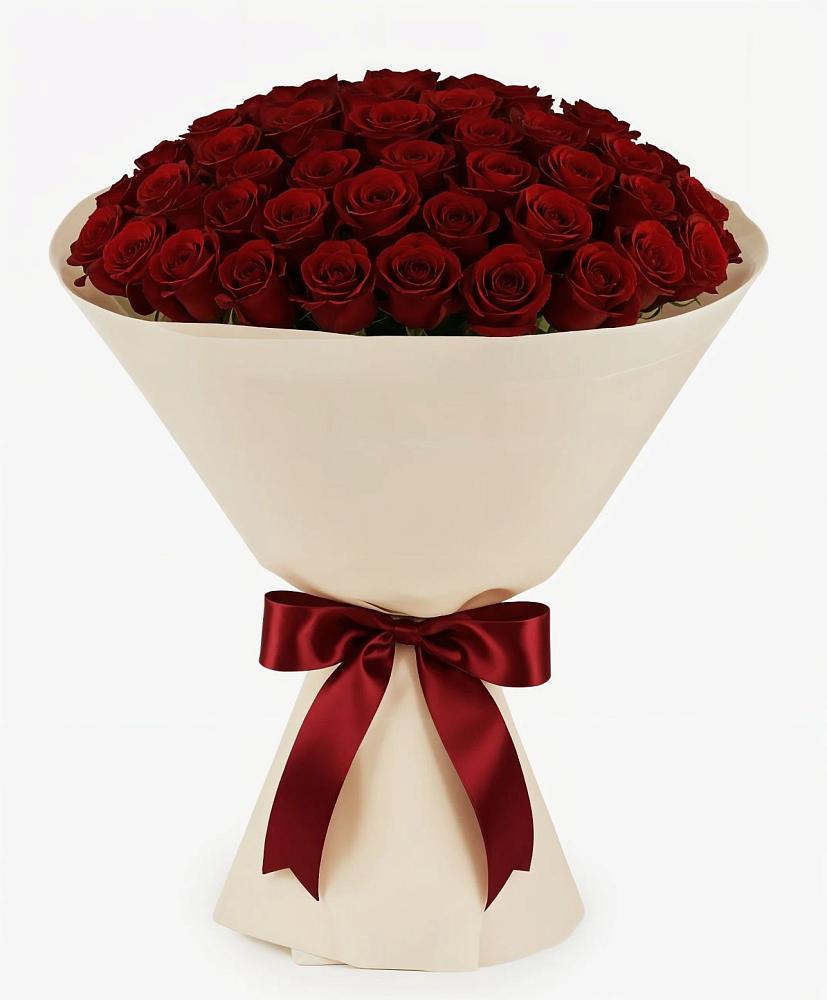 Букет 101 Бордовая роза Блэк Бакарра в Бураево