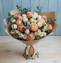 Букет цветов из:  Альстромерии и Розы #REPLACE_PRED# Бураево